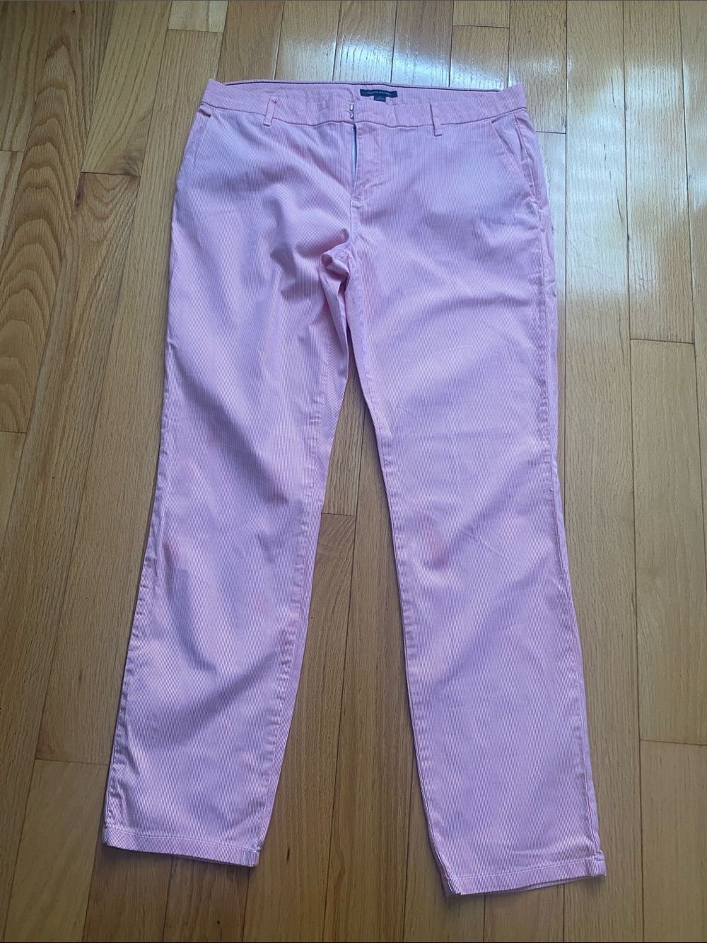 Tommy Hilfiger Light Pink Straight-Leg Pants